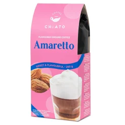 Amaretton makuinen jauhettu kahvi CHiATO Amaretto, 250 g