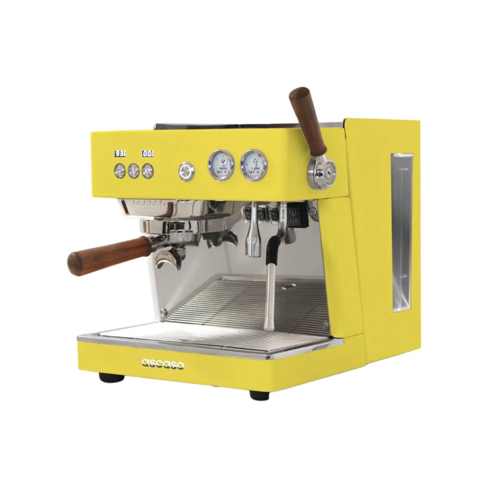 Ascaso Baby T Zero Textured Yellow espressokeitin – puoliammattimainen