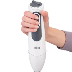Braun MultiQuick 3 MQ3125B Vario sauvasekoitin – 750 W, valkoinen/harmaa