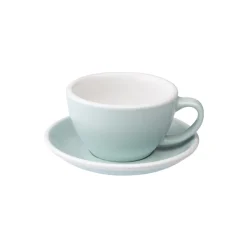 Café Latte kuppi ja lautanen Loveramics Egg River Blue, 300 ml