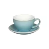 Café latte-kuppi ja lautanen Loveramics Egg Ice Blue, 300 ml