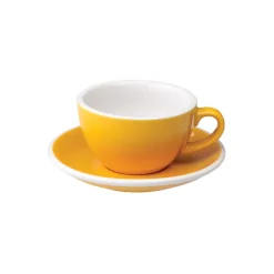 Cappuccino kuppi ja lautanen Loveramics Egg Yellow, 200 ml