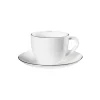 Cappuccino-kuppi ja aluslautanen Asa Selection À Table Ligne Noire, 250 ml