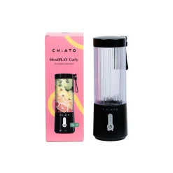 CHiATO blendPLAY Curly kannettava tehosekoitin – 450 ml, 150 W, musta