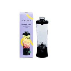 CHiATO blendPLAY Travel kannettava tehosekoitin – 600 ml, 150 W, musta