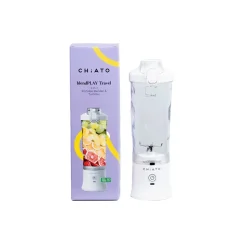 CHiATO blendPLAY Travel kannettava tehosekoitin – 600 ml, 150 W, valkoinen