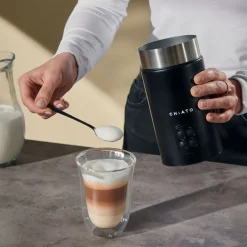 CHiATO milkPLAY sähköinen maidonvaahdotin – musta