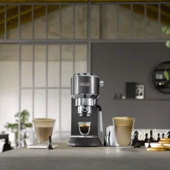 DeLonghi Dedica Arte EC885.GY ESE-espressokeitin – harmaa