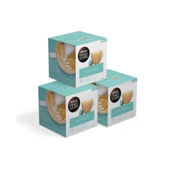 Dolce Gusto® -koneille sopiva kahvikapselisarja NESCAFÉ Dolce Gusto Flat White, 3 x 16 kpl.