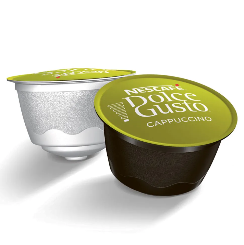 Dolce Gusto® -koneille sopiva kahvikapselisarja NESCAFÉ Dolce Gusto Cappuccino, 3 x 15 + 15 kpl.