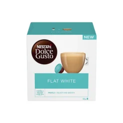 Dolce Gusto® koneisiin sopivat kahvikapselit NESCAFÉ Dolce Gusto Flat White, 16 kpl.