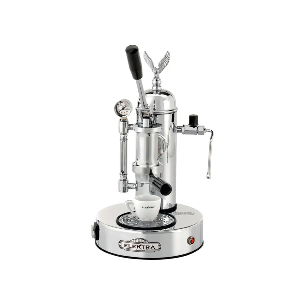 Elektra Micro Casa Leva S1C manuaalinen espressokeitin – hopea