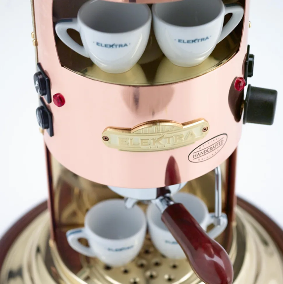 Elektra Mini Verticale A1 manuaalinen espressokeitin – kultainen koralli