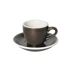 Espresso kuppi ja lautanen Loveramics Egg Gunpowder, 80 ml