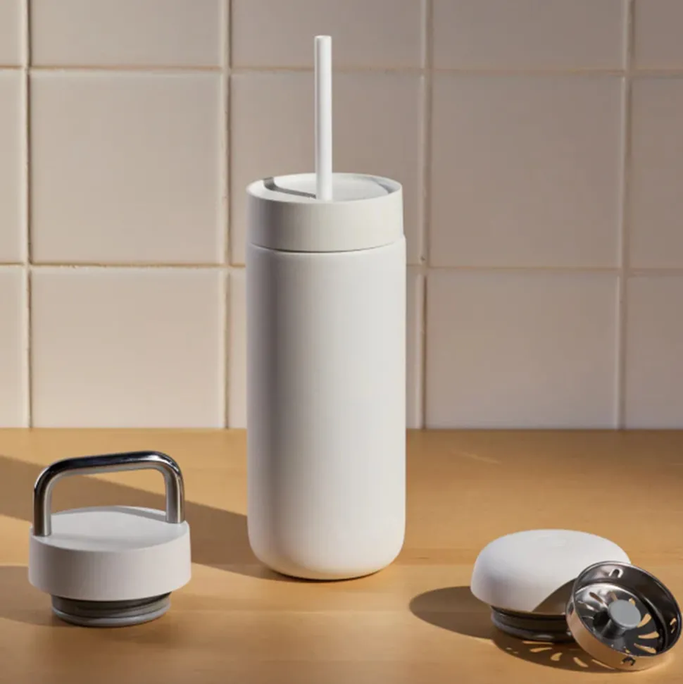 Fellow Carter 3-in-1 Lid System Matte White setti – 473 ml, mattavalkoinen