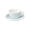 Flat White kuppi ja lautanen Loveramics Egg River Blue, 150 ml