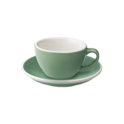 Flat White kuppi ja lautanen Loveramics Egg Mint, 150 ml