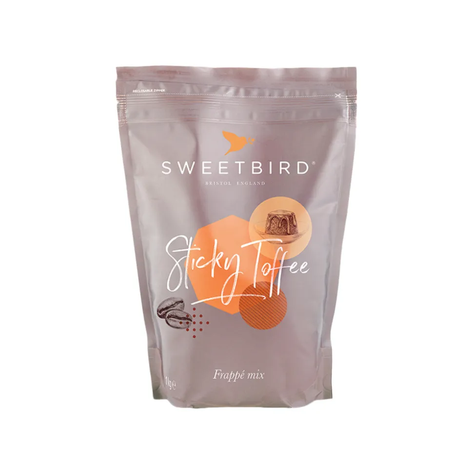 Frappe-jauhe Sweetbird Sticky Toffee, 1 kg