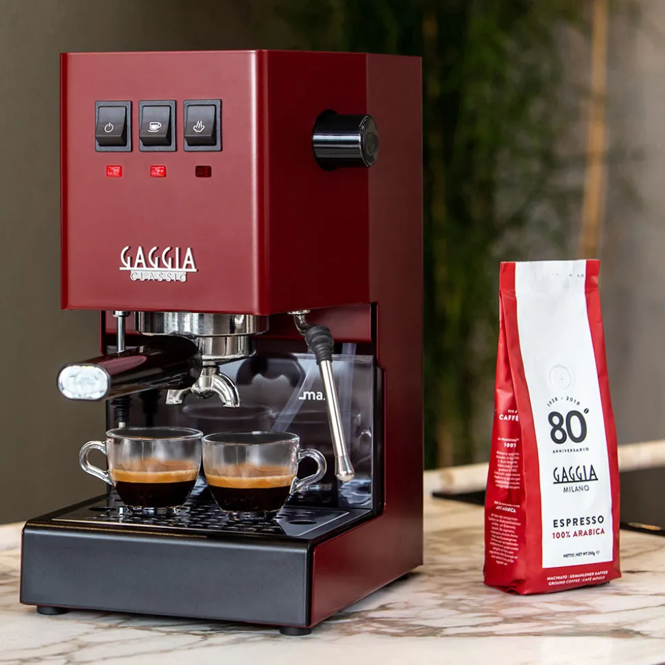 Gaggia New Classic Evo Red espressokeitin – punainen
