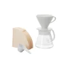 Hario V60-02 Craft (suodatinsuppilo+kannu+suodattimet+kahvimitta) valkoinen