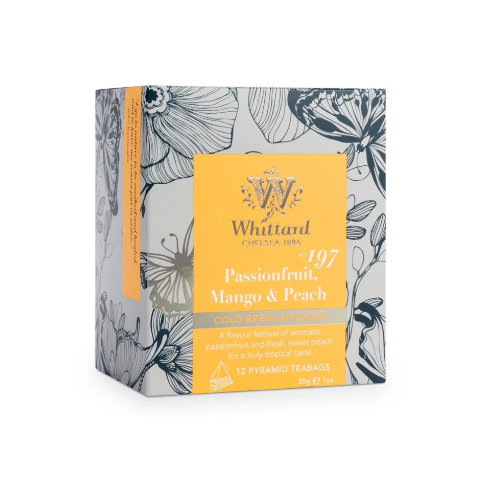 Hedelmä- ja yrtti cold brew Whittard of Chelsea Passionfruit, Mango & Peach, 12 kpl.