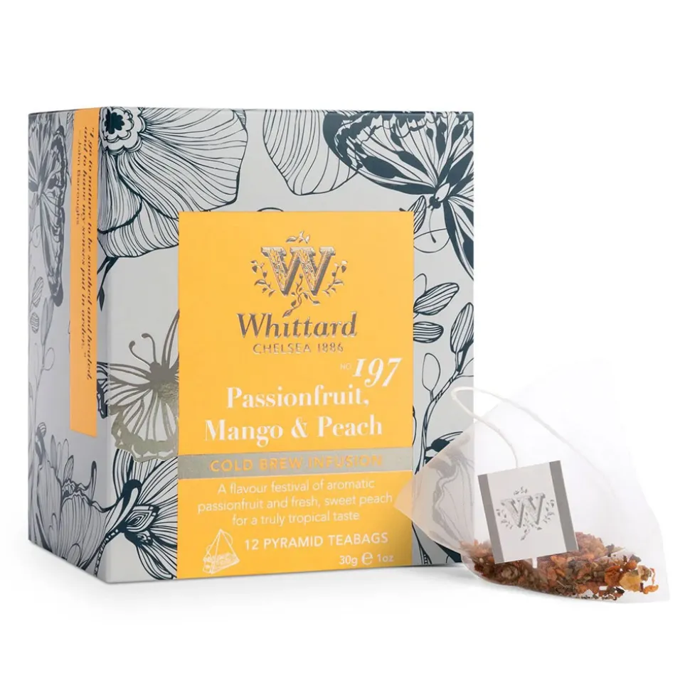 Hedelmä- ja yrtti cold brew Whittard of Chelsea Passionfruit, Mango & Peach, 12 kpl.