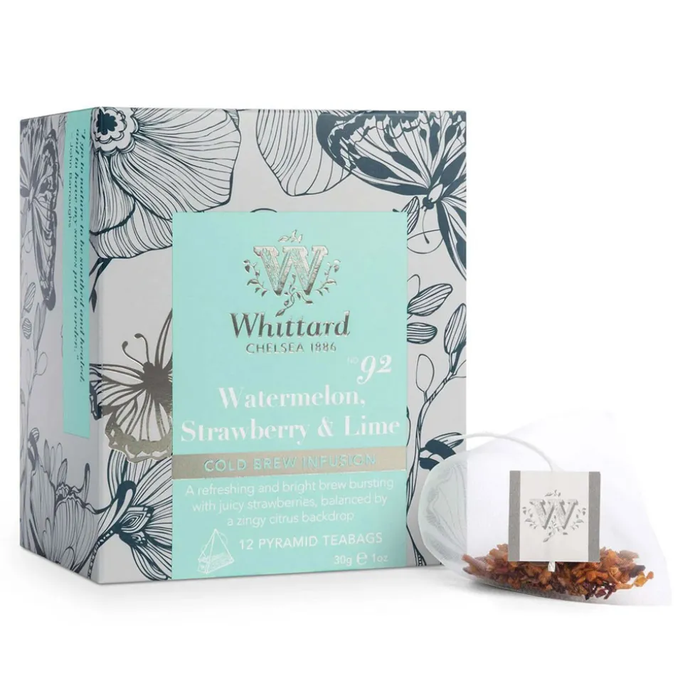 Hedelmä- ja yrtti cold brew Whittard of Chelsea Watermelon, Strawberry & Lime, 12 kpl.