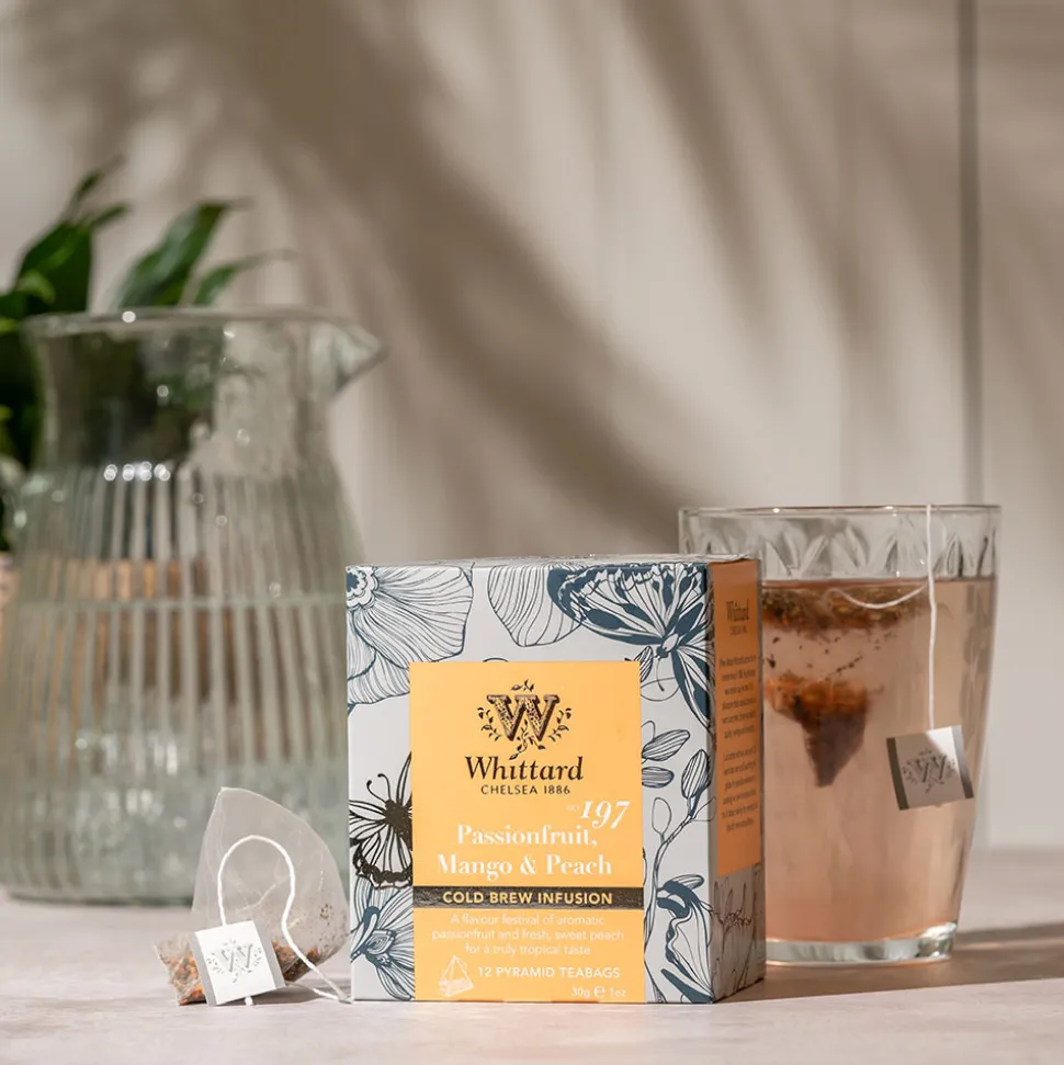 Hedelmä- ja yrtti cold brew Whittard of Chelsea Passionfruit, Mango & Peach, 12 kpl.