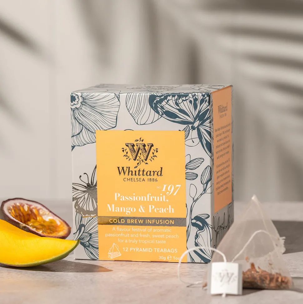 Hedelmä- ja yrtti cold brew Whittard of Chelsea Passionfruit, Mango & Peach, 12 kpl.