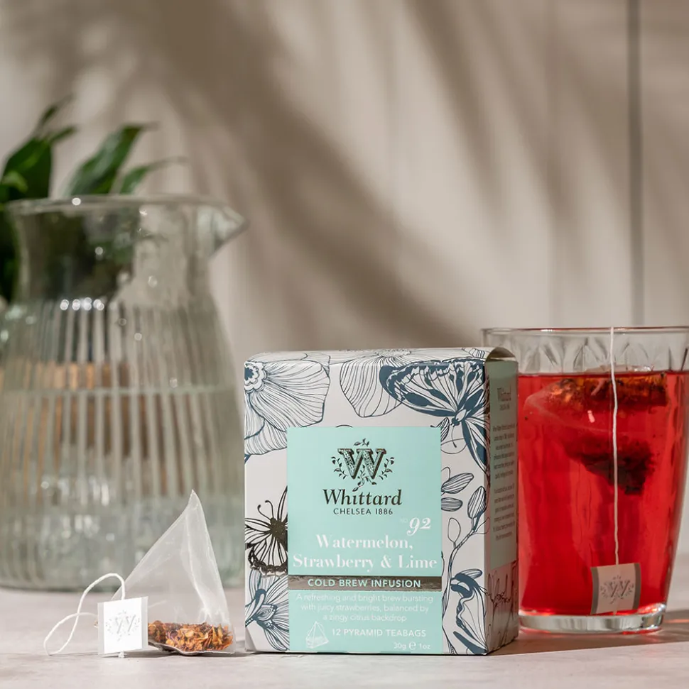 Hedelmä- ja yrtti cold brew Whittard of Chelsea Watermelon, Strawberry & Lime, 12 kpl.