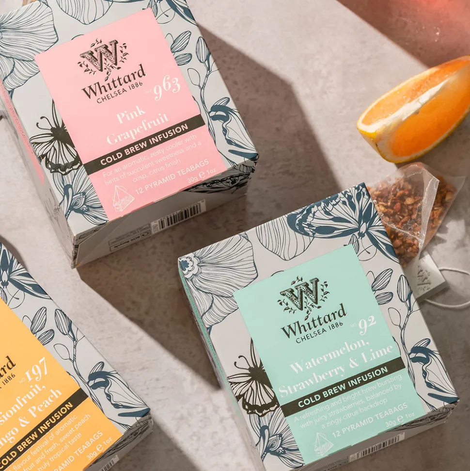 Hedelmä- ja yrtti cold brew Whittard of Chelsea Watermelon, Strawberry & Lime, 12 kpl.