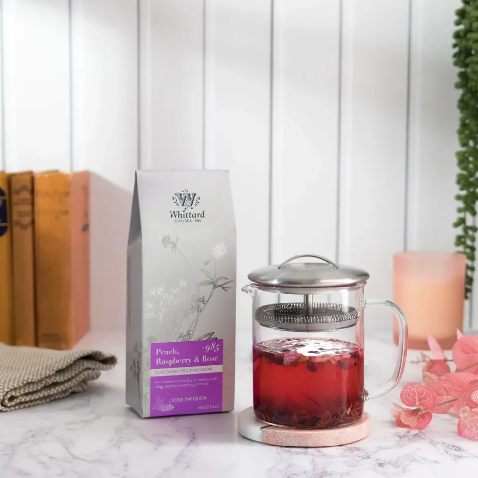 Hedelmähauduke Whittard of Chelsea Peach, Raspberry & Rose, 100 g