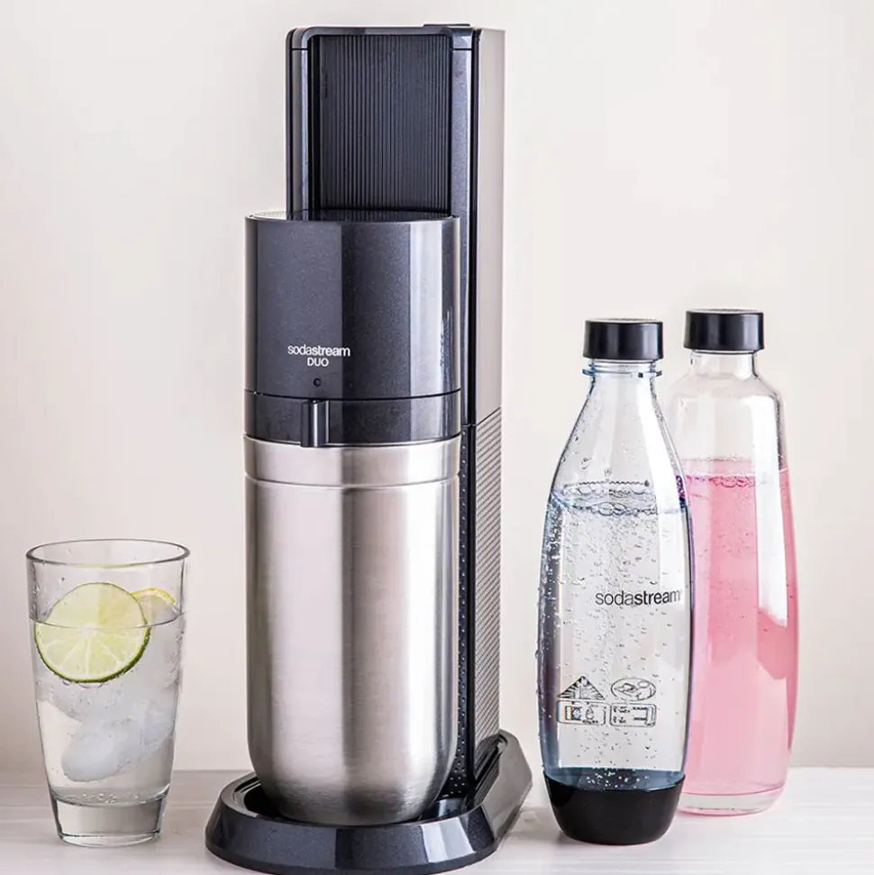 Hiilihapotuslaite SodaStream Duo Black + 2 pulloa
