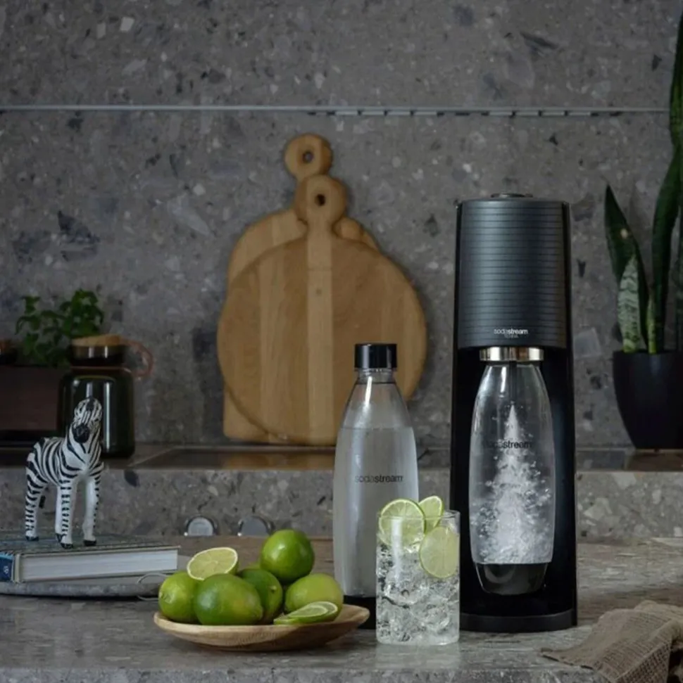 Hiilihapotuslaite SodaStream Terra Black + 2 pulloa