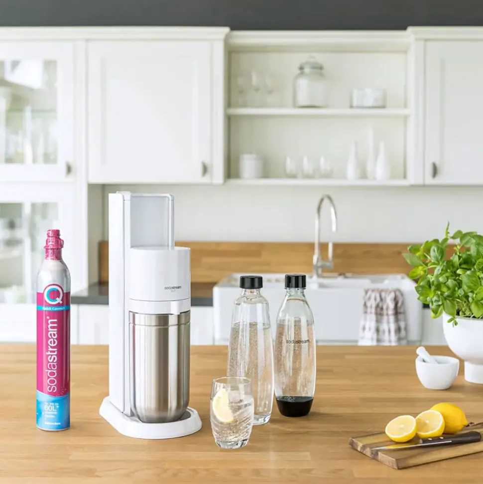 Hiilihapotuslaite SodaStream Duo White + 2 pulloa