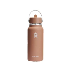 Hydro Flask Wide Mouth Flex Straw Cap vesipullo, 946 ml – hiekka
