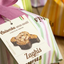Italialainen pääsiäiskakku ilman kandeerattuja hedelmiä Zaghis Colomba Regale Senza Canditi, 750 g