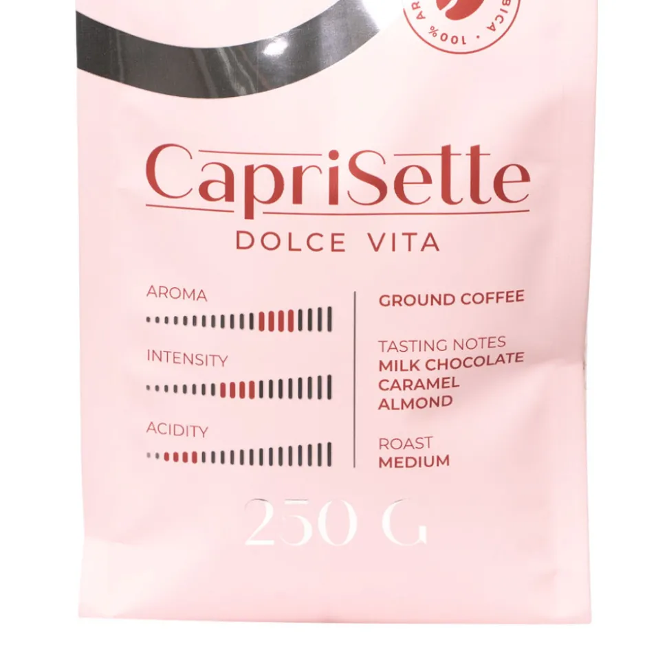 Jauhettu kahvi Caprisette Dolce Vita, 250 g