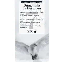 Jauhettu specialty-kahvi Black Crow White Pigeon Guatemala La Hermosa, 250 g