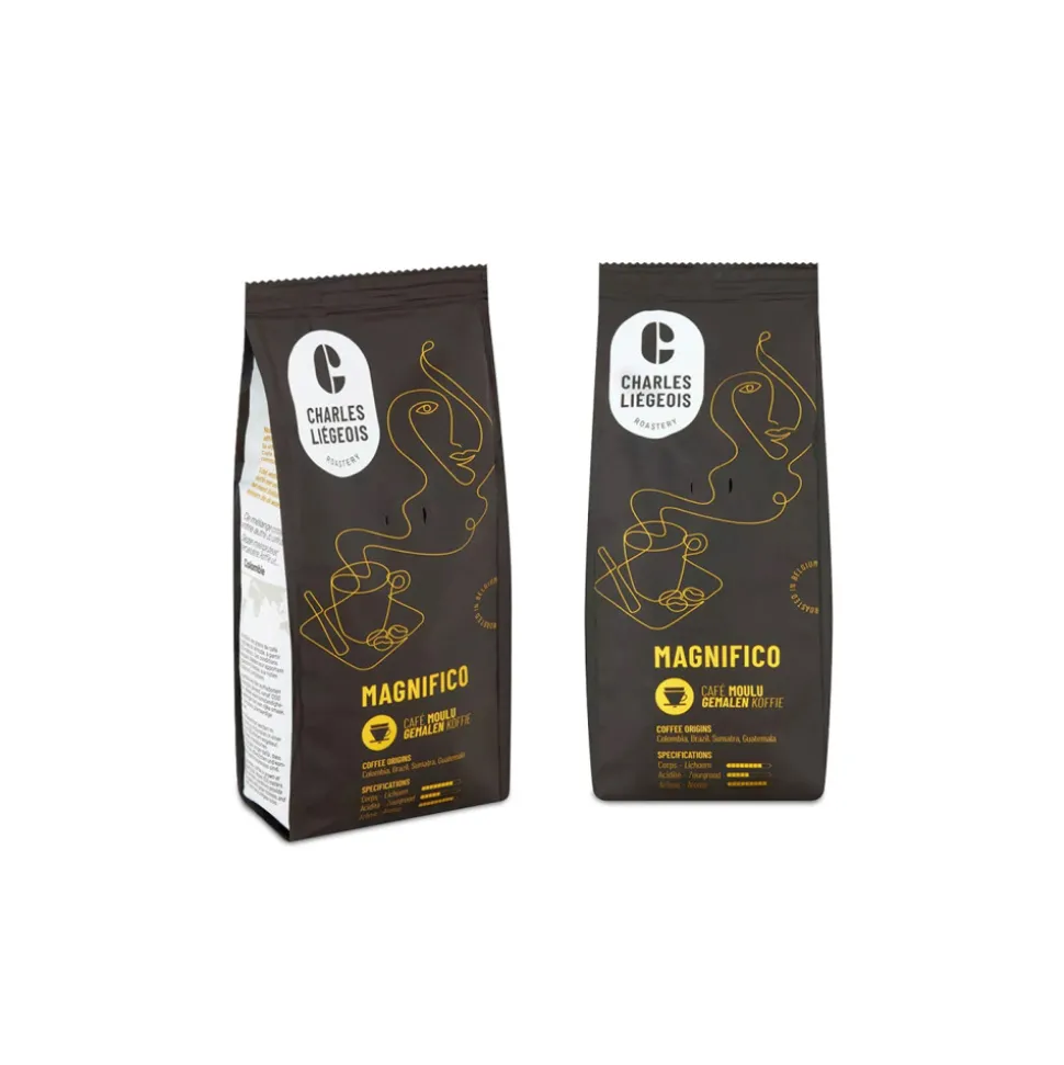 Jauhetun kahvin setti Magnifico, 2 x 250 g