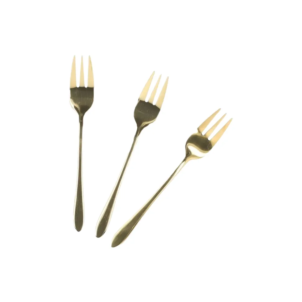 Jälkiruokahaarukat Homla STILO Gold, 3 kpl.