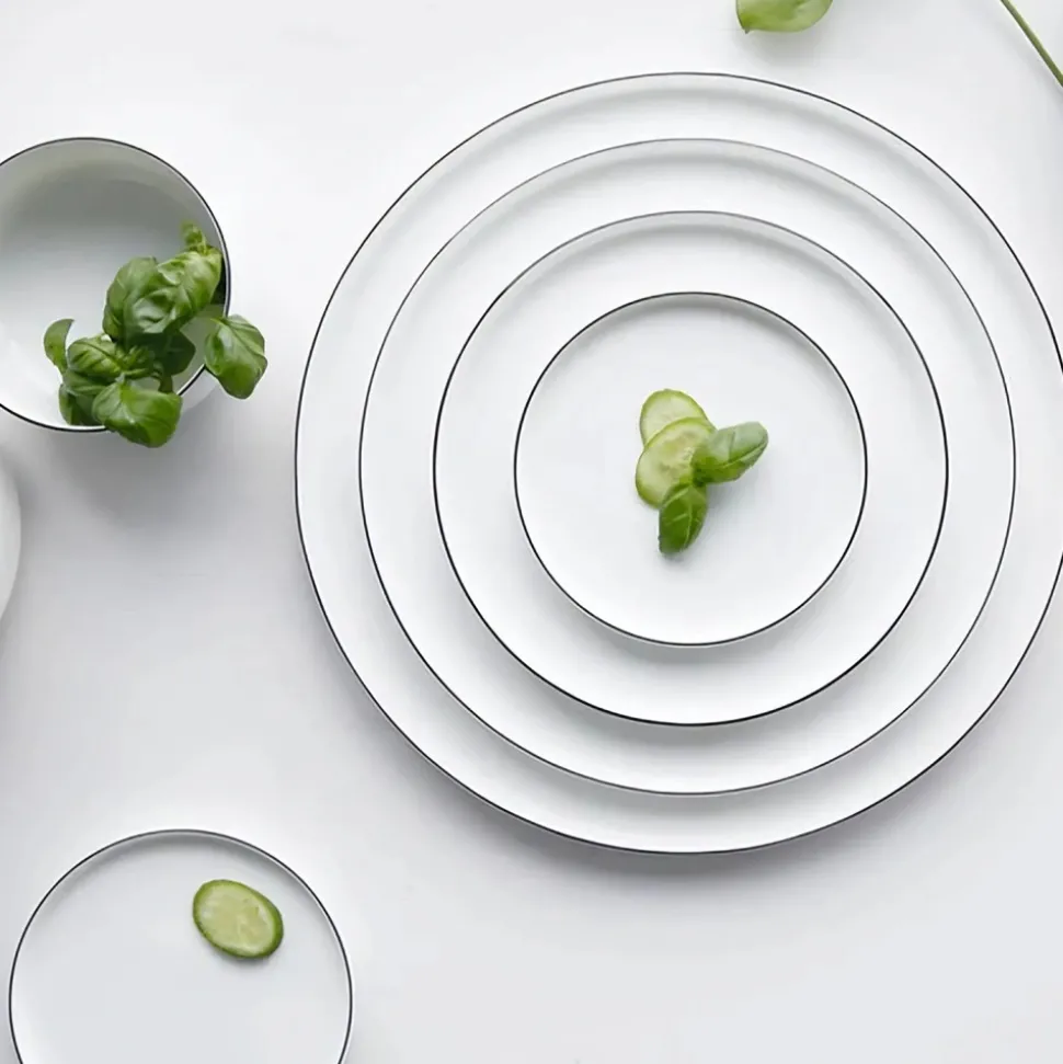 Jälkiruokalautanen Asa Selection Oco Ligne Noire, 21 cm