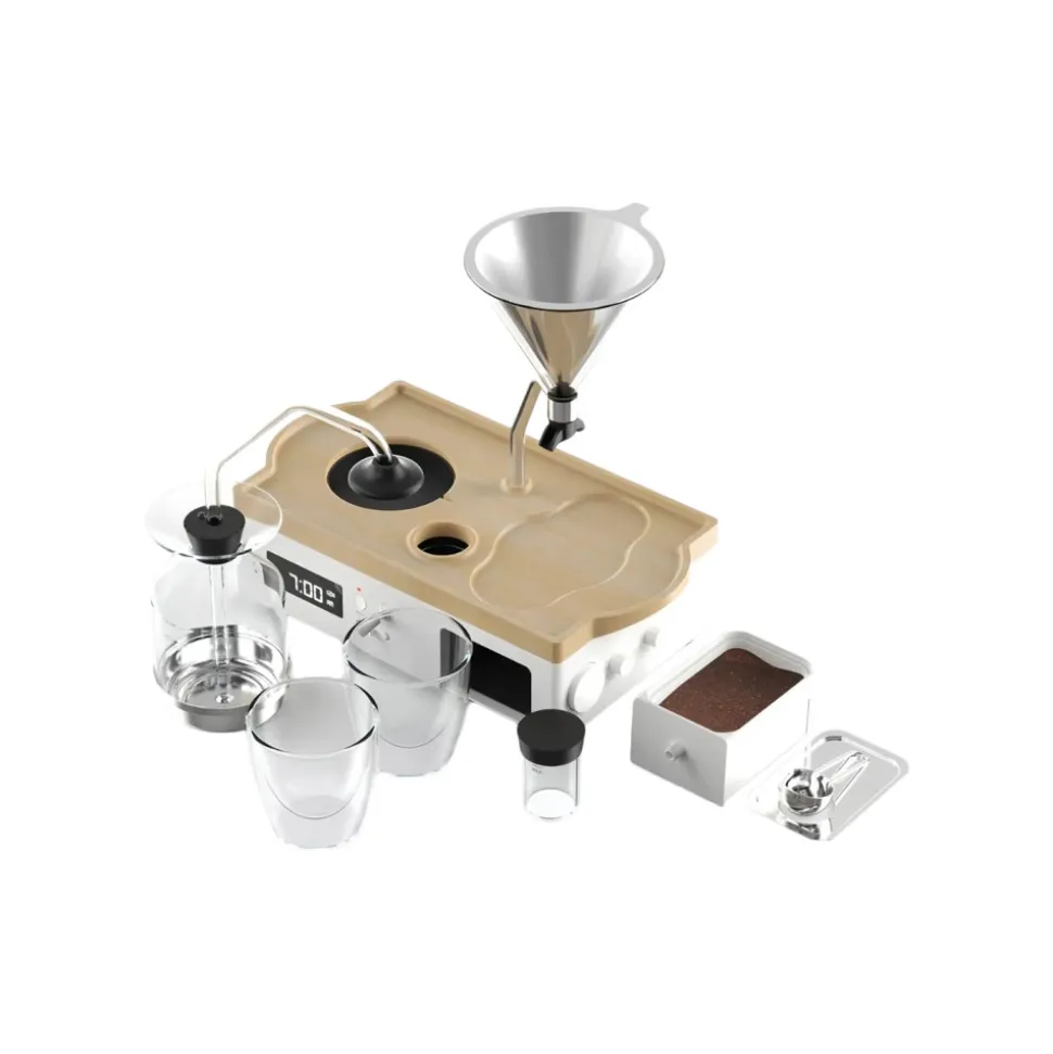Joy Resolve Barisieur Coffee & Tea Grande White kahvinkeitin ajastimella
