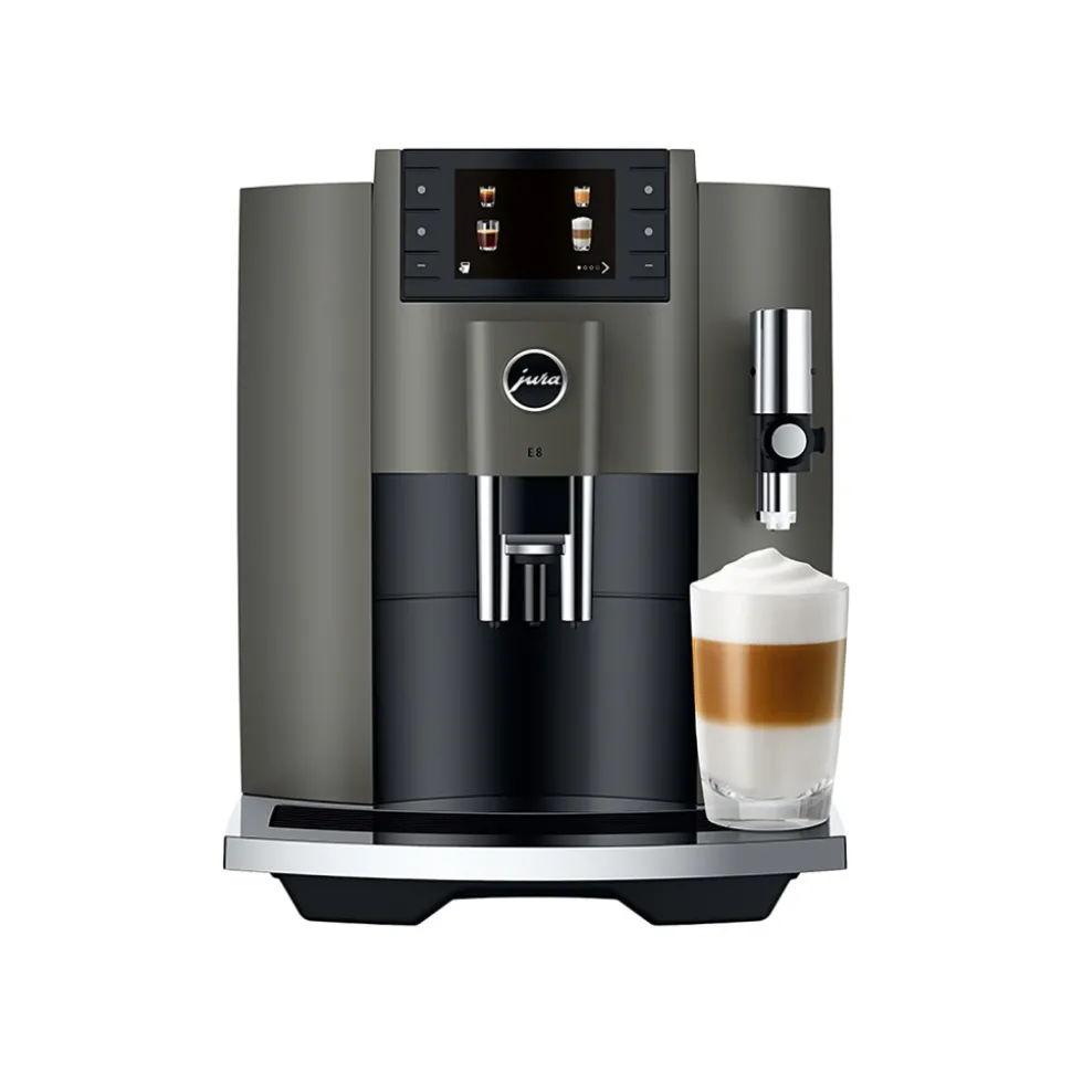 JURA E8 Dark Inox (EC) kahviautomaatti – harmaa
