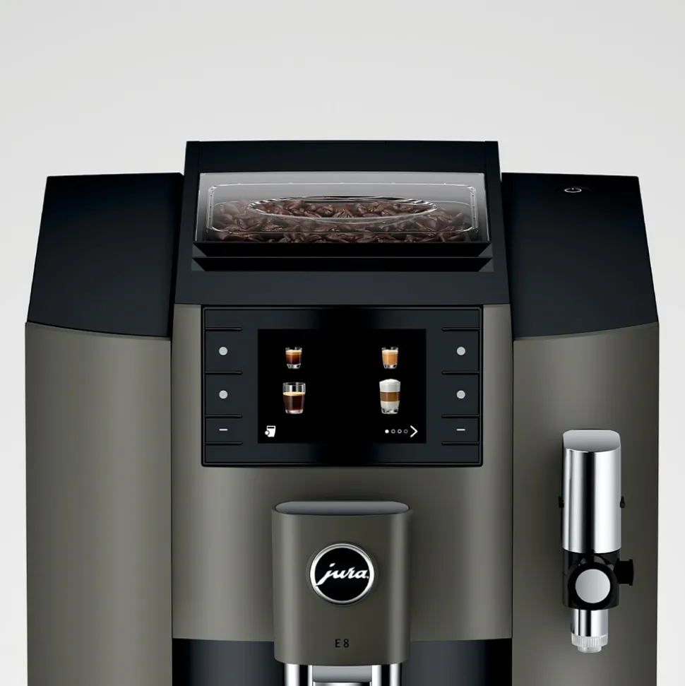 JURA E8 Dark Inox (EC) kahviautomaatti – harmaa