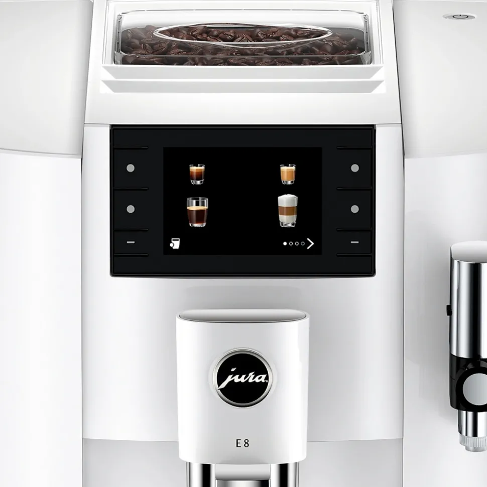 JURA E8 Piano White (EC) kahviautomaatti – valkoinen