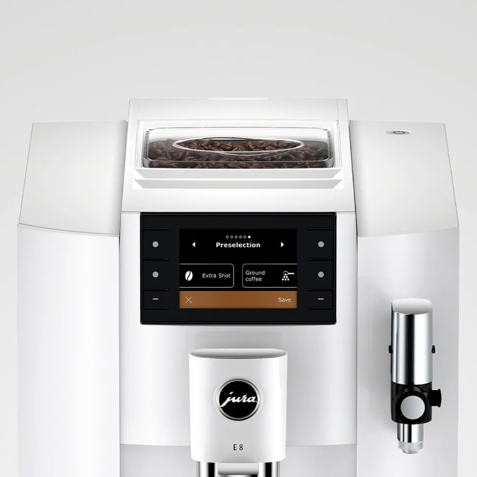 JURA E8 Piano White (EC) kahviautomaatti – valkoinen
