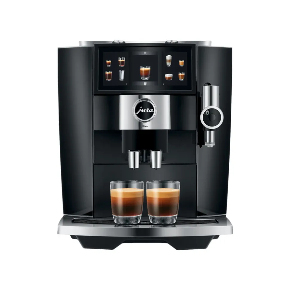 JURA J8 twin Diamond Black (EA) kahviautomaatti työpaikalle – musta