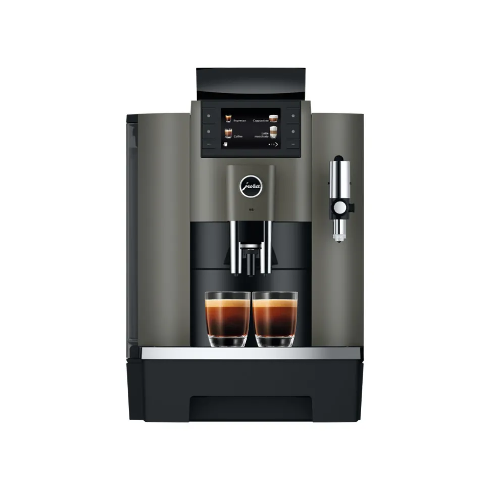 JURA W8 Dark Inox EA täysautomaattinen kahvikone – harmaa