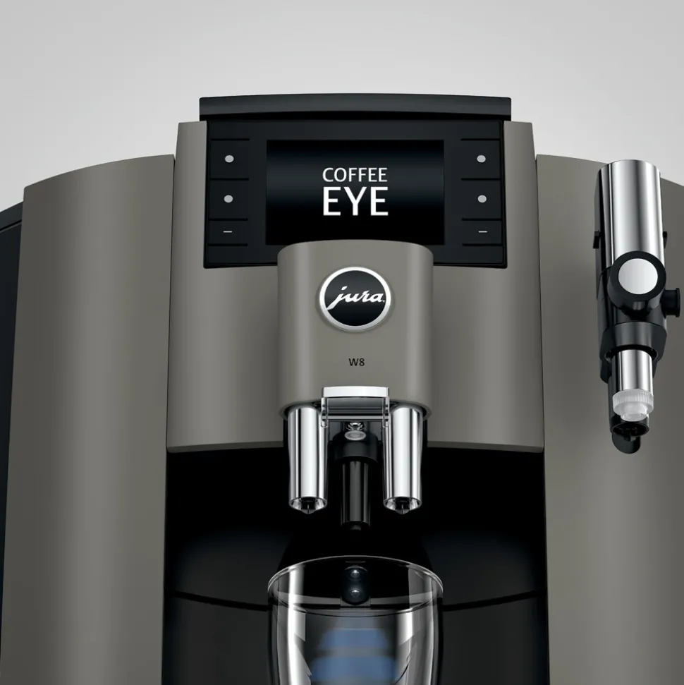 JURA W8 Dark Inox EA täysautomaattinen kahvikone – harmaa